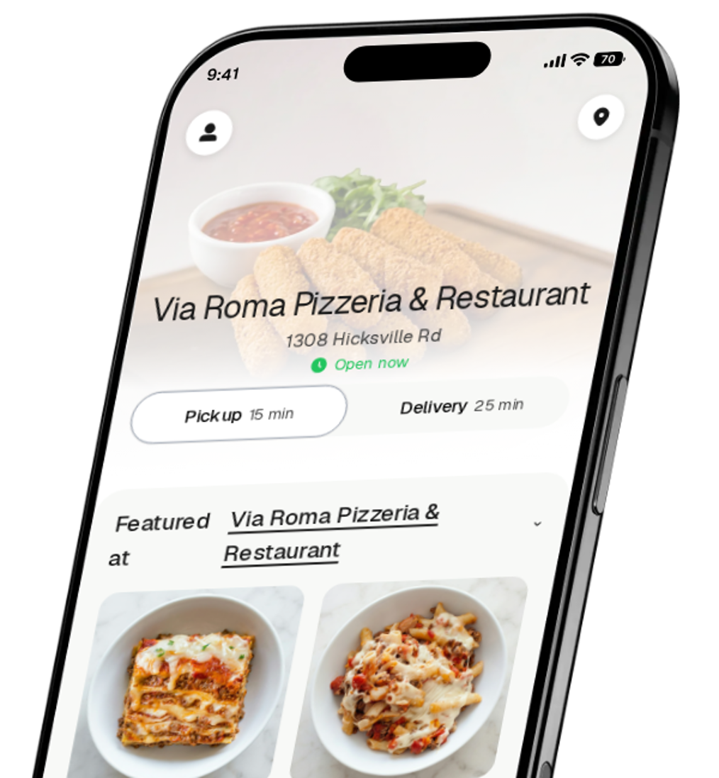 Via Roma Pizzeria & Restaurant app preview