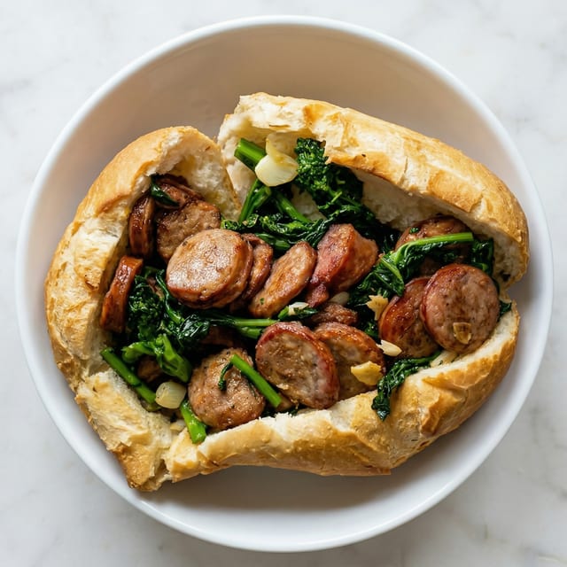 Sausage & Broccoli Rabe Hero.