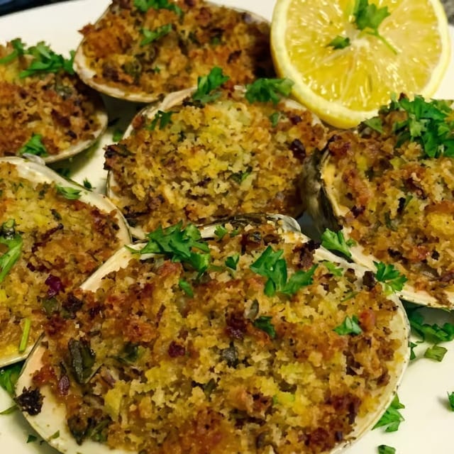 Baked Clams.