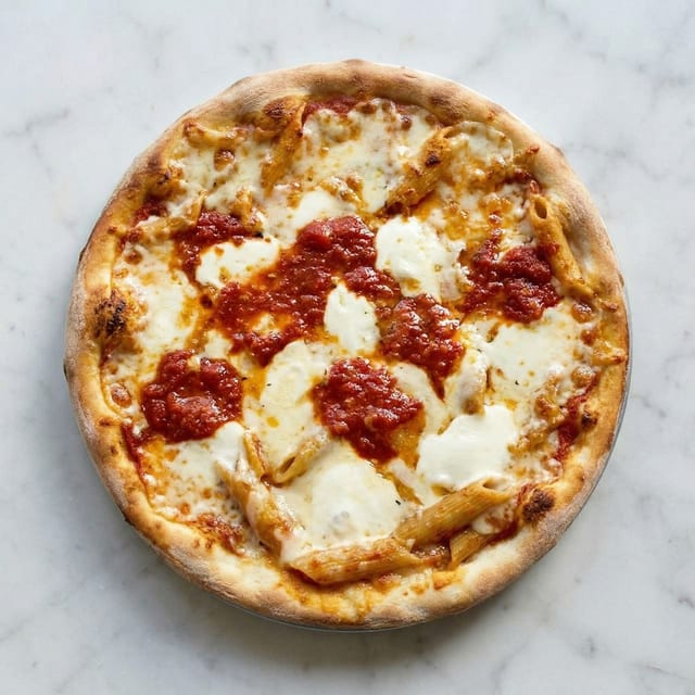Baked Ziti Pizza.